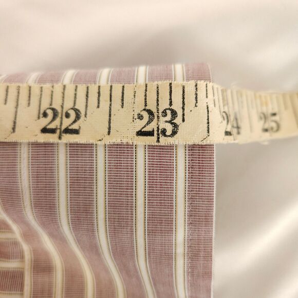 Jos A Bank Men 16.5 - 33 Purple Striped Tailored Fit Long Sleeve Dress Shirt - Picture 6 of 7